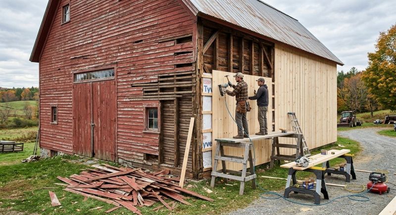 Barn Siding Replacement in Commerce Township, MI
