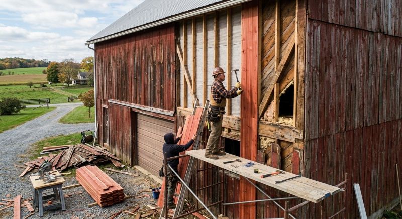 Barn Siding Replacement in Linden, MI