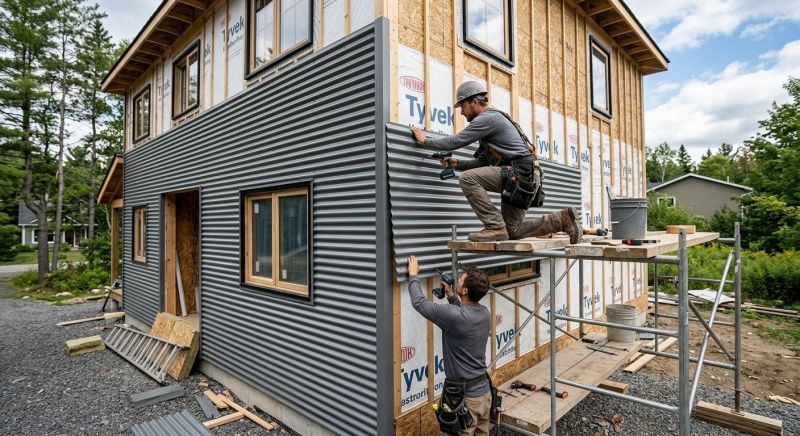 Corrugated Siding Installation in Livingston County, MI