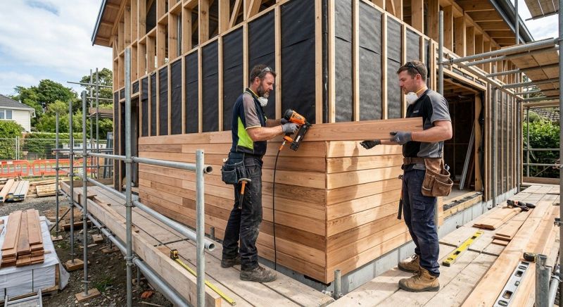 Hardwood Cladding Installation in Livingston County, MI