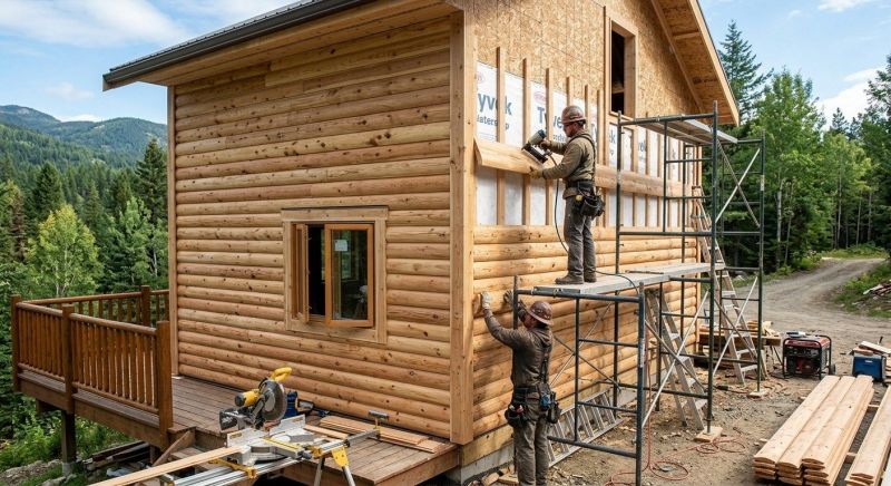 Log Siding Installation in Gregory, MI