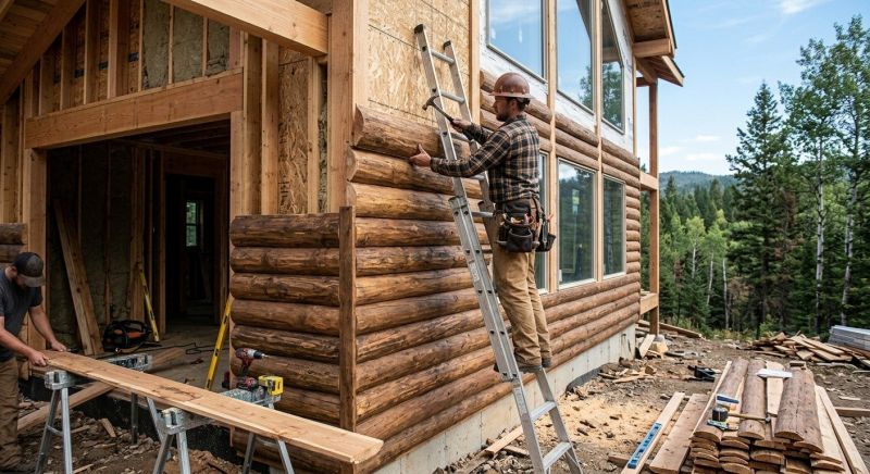 Log Siding Installation in Hartland, MI