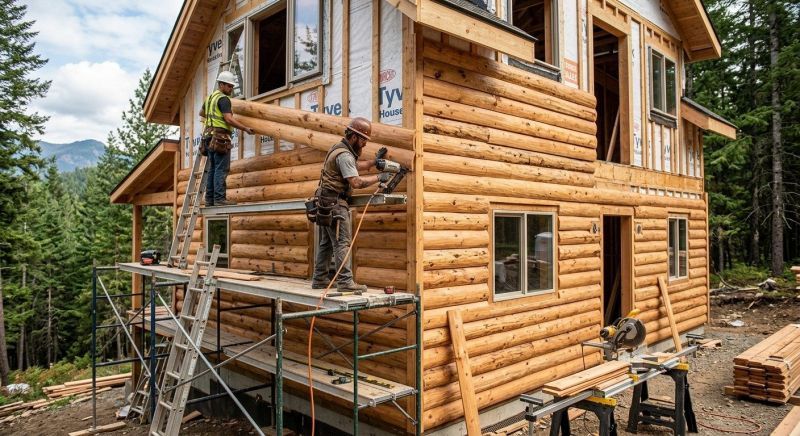 Log Siding Installation in White Lake, MI