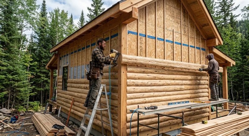 Log Siding Installation in Wixom, MI