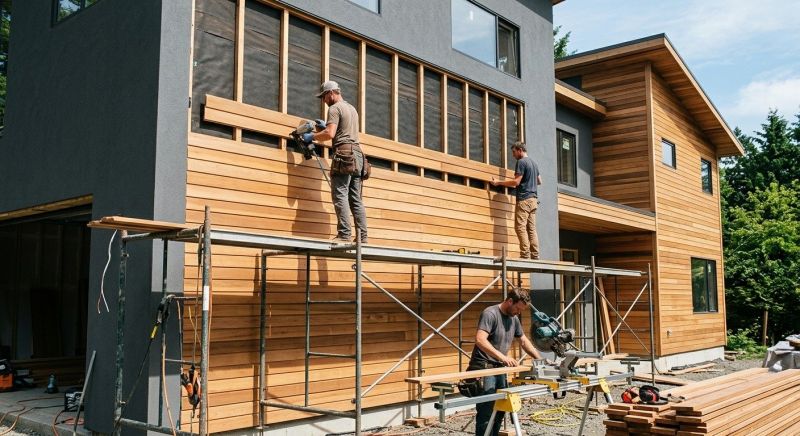 Wood Cladding Installation in Fowlerville, MI