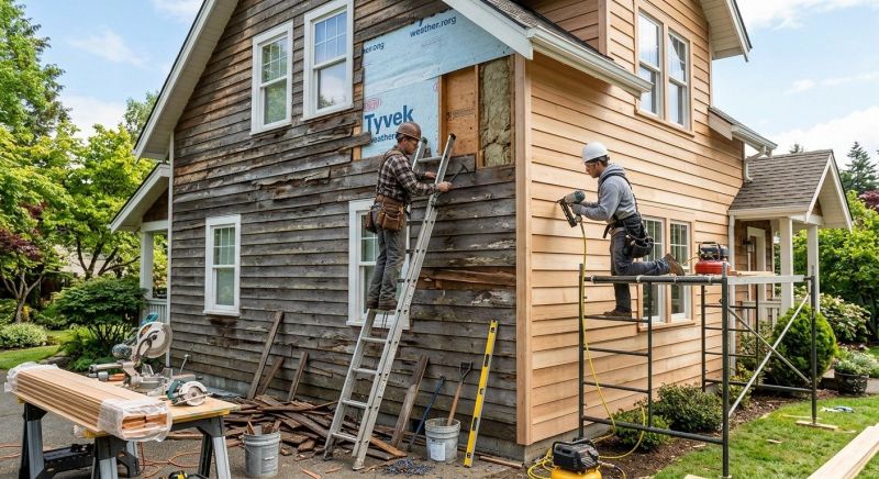 Wood Siding Installation in Linden, MI